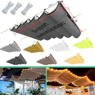 Produktbild von Einziehbar Welle Sonnensegel 100x250cm(BxL) Verstellbar Schattenabdeckung Sonnenschutz Wasserdicht Outdoor Pergola UV-beständig Markise Anwendbar auf Terrasse Garten Dunkelgrau