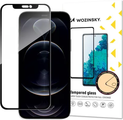 Produktbild von Wozinsky Super Durable Full Glue Displayschutzfolie Aus Gehärtetem Glas Mit Rahmen, Case-Freundlich, Iphone 16E / 14 / 13 Pro / Iphone 13, Schwarz