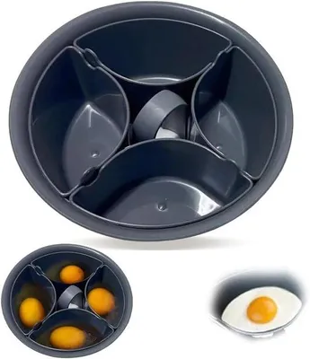 Produktbild von Eierkoker 2 in 1, 4-6 eieren, plastic, geel, compact.