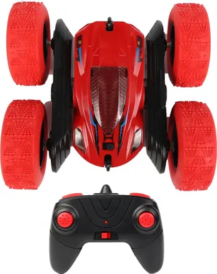 Produktbild von RC-Stuntcar für Kinder, doppelseitig, 2,4 GHz, 4WD, ferngesteuertes Stuntcar, 360°-Stuntrollfahrzeug mit Licht