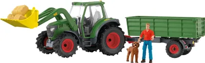 Produktbild von Schleich Farm World Traktor mit Anhänger, Spielfahrzeug