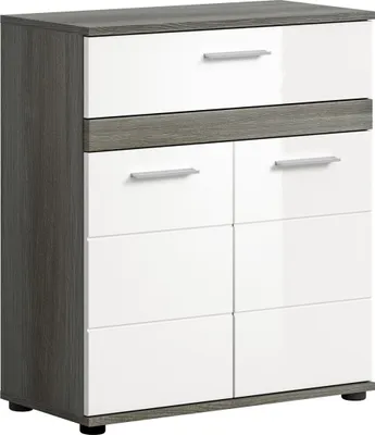 Produktbild von Meublorama XX-X02B2703, Grau, 1 Regale, 1 Schublade(n), 2 Tür(en), 310 mm, 700 mm
