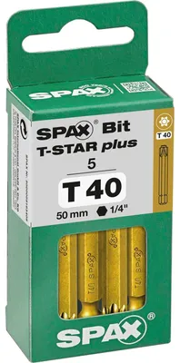 Obrázok produktu pre SPAX® 5000009193409 SPAX® T40 T-STAR  Plus Bits, 5 St.