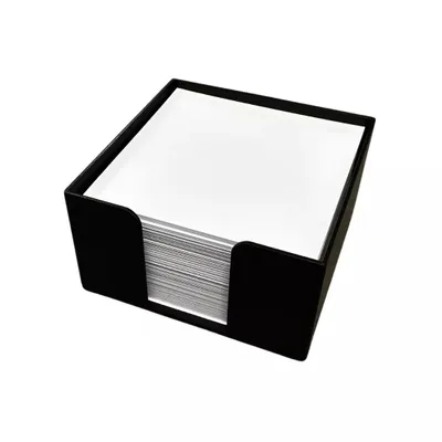 Produktbild von Zettelbox Notizwürfel Zettelblock Notizklotz 9x9xcm 400 Blatt schwarz PB001