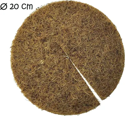 Produktbild von Kokos Mulchscheibe 200mm für Pflanzen - Natürlicher Unkrautschutz & Winterschutz Braun 1 Stück