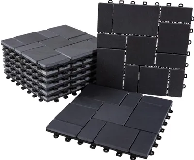 Produktbild von BodenMax Klick Bodenfliesen 30 x 30 cm Schiefer Design:Roma - 8 Stück