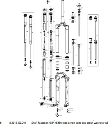 Zdjęcie produktu dla RockShox Shaft Fastener Kit Pike