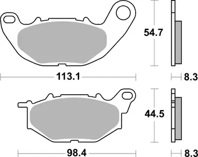 Produktbild von Scooterbelag SBS 229CT (Satz pro Scheibe) Carbon Tech