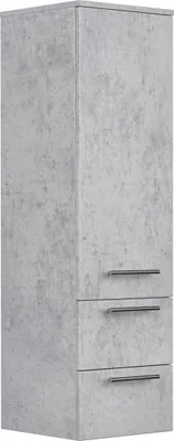 Produktbild von Hochschrank 120 cm in Beton mit Glaseinlagen