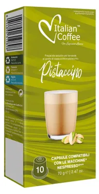 Zdjęcie produktu dla Kapsułki Nespresso Cappuccino i Pistacja Italian Coffee - 10 kapsułek