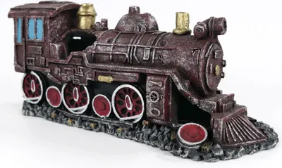 Produktbild von Orbit Aquarien-Deko Lokomotive braun