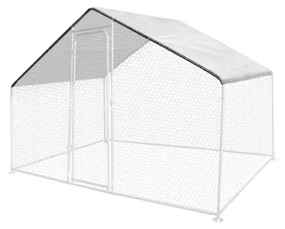 Produktbild von Weiße wasserfeste Plane 3,4x1,90 m 150 g für Hühnergehege