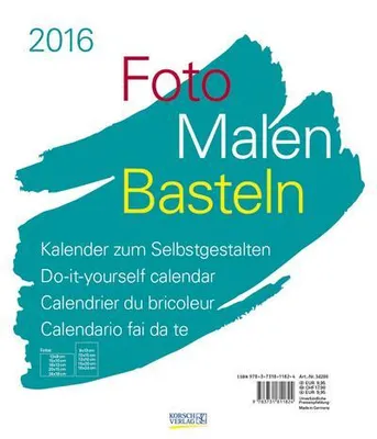 Immagine prodotto di Foto, pittura, fai-da-te: bianco 2016. Calendario personalizzabile