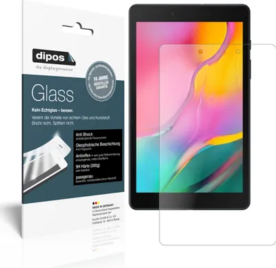 Produktbild von 1x Schutzfolie für Samsung Galaxy Tab A 8.0 (2019) matt - Anti-Shock 9H Folie dipos Glass Kunststoffglas