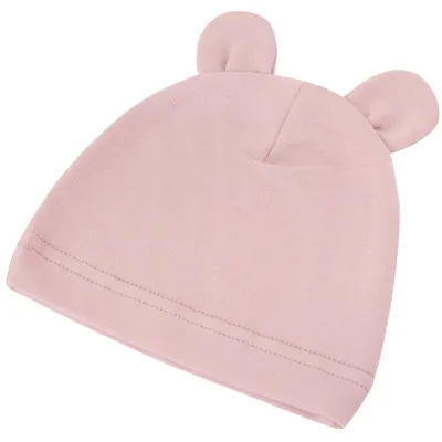 Image de Bonnet pour bébé « Ours » en bambou uni Tiny - 3 à 12 mois - Lilas | par SEVIRA KIDS