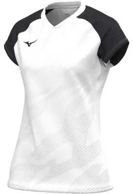Produktbild von Mizuno Damen Team MEISAIGARA Sport Shirt  - V2EAC710, Farbe:weiß/schwarz, Textil:S