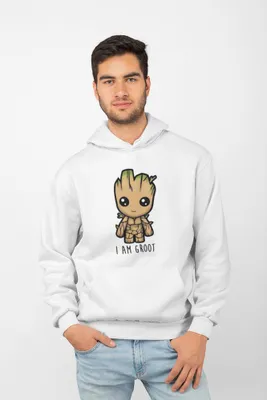 Produktbild von D&B Uni Hoodie MO00096 Groot Weiß-Größe 3XL