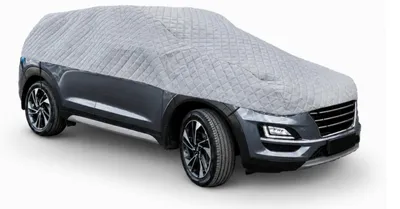 Produktbild von CarPassion Autoabdeckung - Halbgarage - Schutzhülle - Wasserdicht & Frostbeständig - Größe L - Grau - 455 cm
