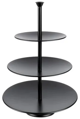 Image de Étagère métallique - 3 niveaux - Hauteur 36,5 cm - Noir