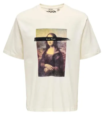Produktbild von Only & Sons Herren T-Shirt Weiß 501917 : Größe - L Größe: L