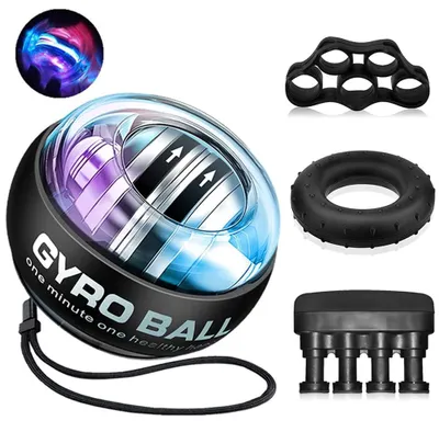 Productafbeelding van Polsbal, autostart gyrobal, handtrainer met LED-licht