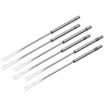 Produktbild von KUHN RIKON 32208 Fondue Zubehör Fleischfonduegabeln,Edelstahl 6 Stk, 27 cm, Silber