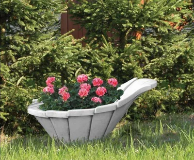 Produktbild von Blumenkübel Pflanz Kübel Dekoration Figur Blumentöpfe Garten Vasen Gefäss 204049