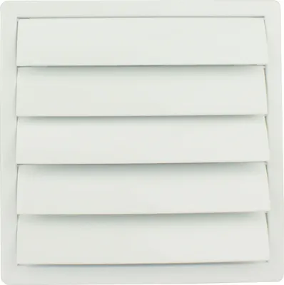 Immagine prodotto di Griglia di ventilazione Griglia a feritoia Protezione dalle intemperie Griglia per l'aria di scarico Ventilazione Griglia di ventilazione Plastica 170 x 170 mm Ø 150 mm bianco