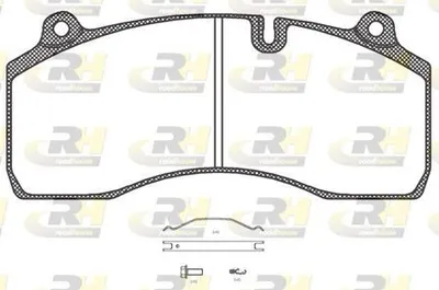 Produktbild von ROADHOUSE Bremsbeläge Satz Vorne Bremsklötze für RENAULT TRUCKS Midlum JSX 21306.00
