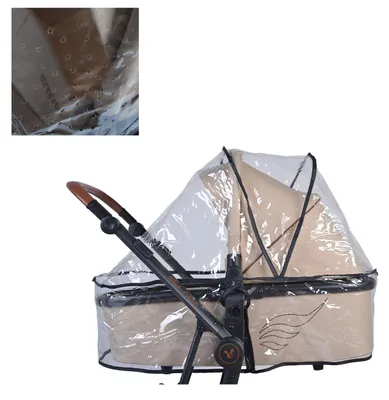 Produktbild von Cangaroo Kinderwagen Regenschutz universal, für die Babywanne, gute Belüftung transparent