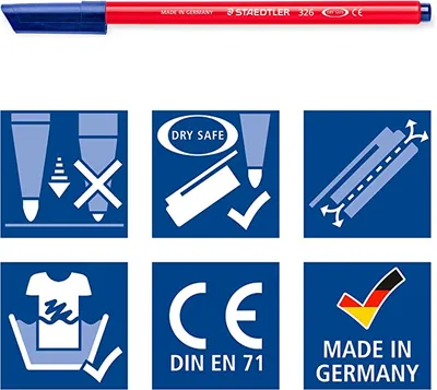 Image de STAEDTLER® 326-9 Fasermaler Noris schwarz