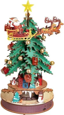 Produktbild von ROBOTIME Rolife 3D-Holzpuzzle zum Selbermachen, Nachttisch, mit LED-Beleuchtung, 319 dlks