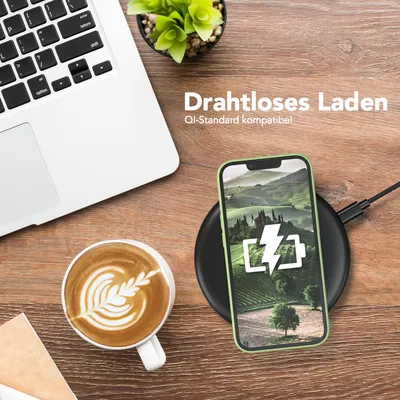 Produktbild von EAZY CASE - TPU Hülle für Apple iPhone 13 Pro, TPU Case stoßfeste Handyhülle, weiches Cover mit Kameraschutz, Silikonhülle in Grün