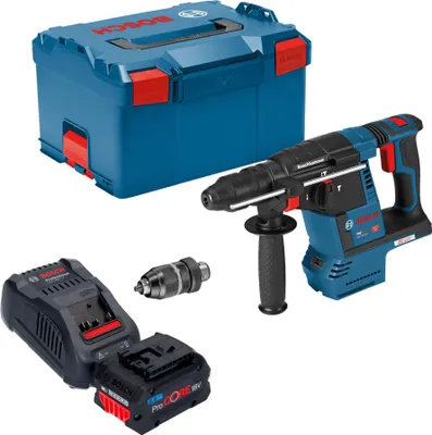 Produktbild von Bosch GBH 18V-26 F Professional Akku Bohrhammer 18 V 2,6 J SDS plus Brushless + 1x ProCORE Akku 8,0 Ah + Ladegerät + L-Boxx