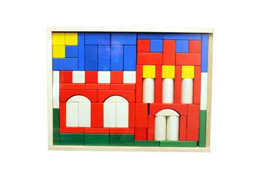 Produktbild von Ebert 205432 Baukasten Burg  Holzbausteine