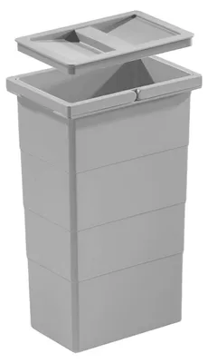 Produktbild von Hailo Inneneimer 1075969 mit Deckel 10 L 226x156x350 mm 2 Henkel