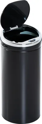 Obrázok produktu pre HOMCOM Automatický odpadkový kôš 42 l, pozinkovaný oceľový kuchynský odpadkový kôš so senzorom pohybu a vyberateľným vnútorným košom, čierny
