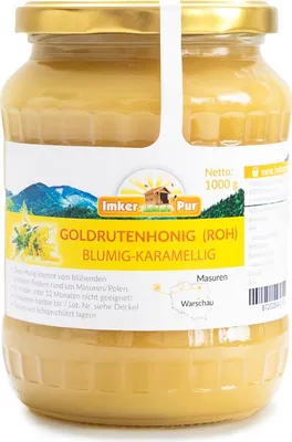 Produktbild von Goldrutenhonig (roh), 1 kg