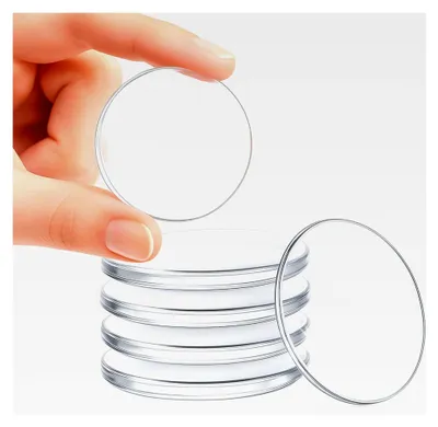 Produktbild von Selbstklebende Türstopper für die Wand - 6 Stück - Wandschutz - Türpuffer 50mm - Schutz für Wände, Türen und Türklinken - Türanschlagpuffer - Wandpuffer Transparent