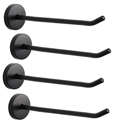 Image de Omgoods - Lot de 4 supports en acier inoxydable pour fixation murale