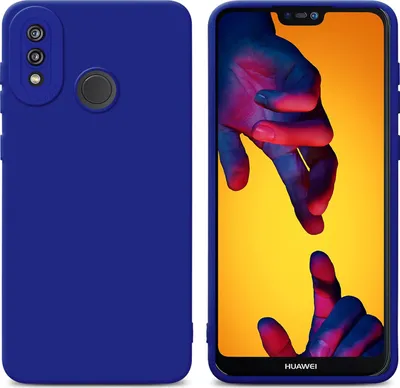 Produktbild von Cadorabo Hülle für Huawei P20 LITE 2018 / NOVA 3E Schutz Hülle in Blau TPU Silikon Etui Case Handyhülle