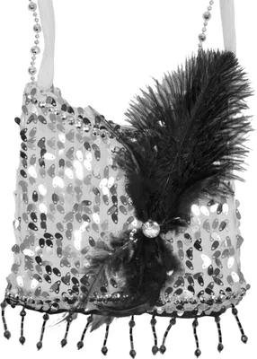 Produktbild von Charleston Pailletten Handtasche | Silber