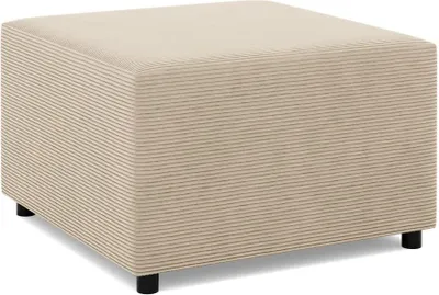 Produktbild von Sitzpouf für das Wohnzimmer, Pouffe-Fußhocker,  70x70cm, Beige