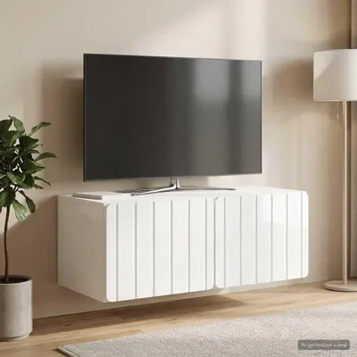 Immagine prodotto di Maison Exclusive - Mobile TV da parete 78,5 x 41 x 30 cm, bianco lucido