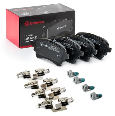 Produktbild von BREMBO P 85 186 Bremsbeläge Satz Hinten für AUDI A4 B9 Avant (8W5, 8WD) A6 Avant (4A5, C8) A5 Sportback (F5A) Q5 (FYB) A4 B9 Limousine (8W2, 8WC)