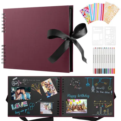 Obrázok produktu pre Prispôsobiteľný fotoalbum typu scrapbook s kovovými fixkami