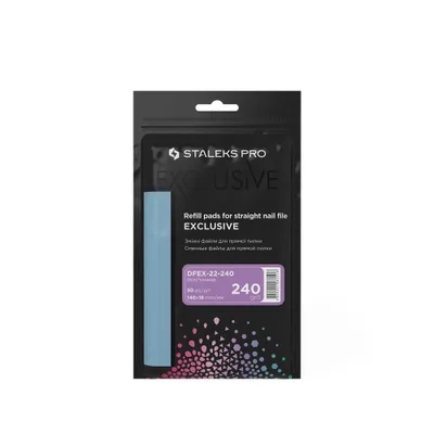 Obrázek produktu pro Staleks DFEX-22-240 Vkládací pilníky Brusné 240