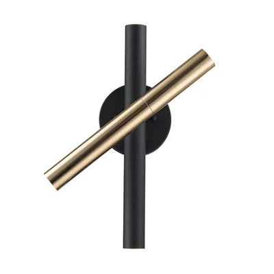 Immagine prodotto di Applique a LED LOYA, oro francese, 5 W, 425 lm, metallo, dimensioni: 34 x 23,5 x 23,5 cm, IP20, Zuma Line