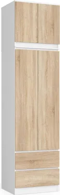 Immagine prodotto di Armadio con prolunga 60 cm WREN - bianco / rovere sonoma