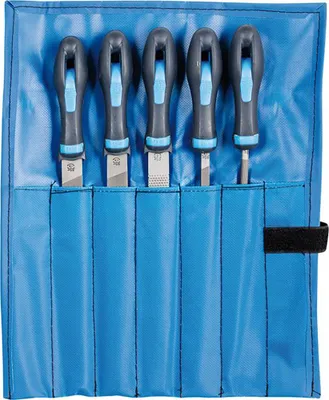 Immagine prodotto di PFERD Set di lime WR 5 pezzi in astuccio di plastica 250 mm taglio 2 generale per sgrossatura e finitura